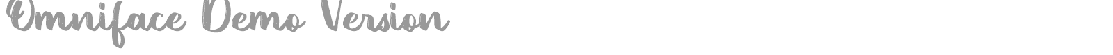 Omniface font preview